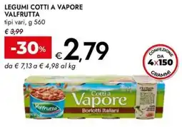 Bennet Legumi cotti a vapore VALFRUTTA offerta