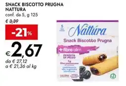 Bennet Snack biscotto prugna NATTURA offerta