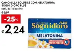 Bennet Camomilla solubile con melatonina SOGNI D'ORO PLUS offerta