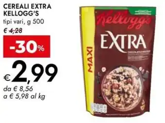 Bennet Cereali extra KELLOGG'S offerta
