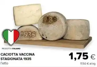 Caciotta vaccina stagionata 1935