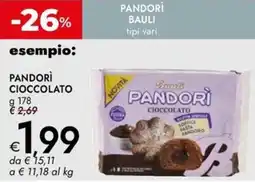 Bennet Pandorì cioccolato BAULI offerta