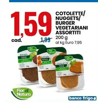 Eurospin Fior di natura cotolette vegetariani assortiti offerta
