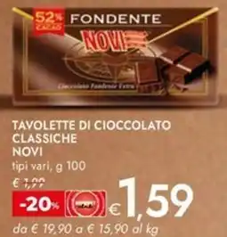 Bennet Tavolette di cioccolato classiche NOVI offerta
