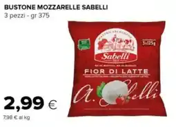 Oasi Bustone mozzarelle SABELLI 3 pezzi - offerta