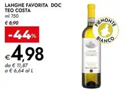 Bennet Langhe favorita doc TEO COSTA offerta