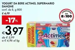 Bennet Yogurt da bere actimel supermario DANONE offerta
