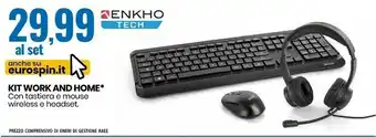 Eurospin Enkho kit work and home offerta