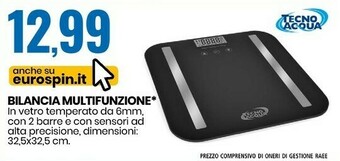 Eurospin Tecno acqua bilancia multifunzione offerta