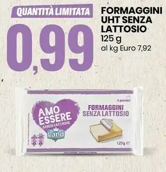 Eurospin Land formaggini uht senza lattosio offerta