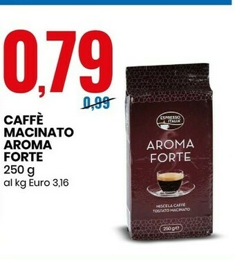 Eurospin Caffe macinato aroma forte offerta