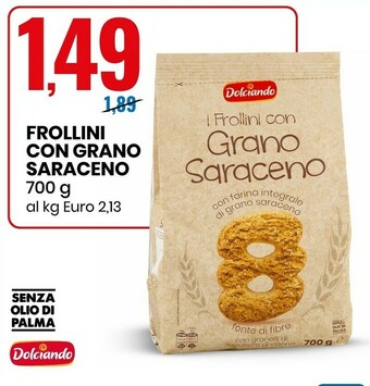 Eurospin Frollini con grano saraceno senza olio di palma offerta