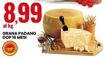 Eurospin Grana padano dop 16 mesi offerta