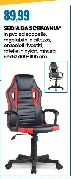 Eurospin Sedia da scrivania offerta