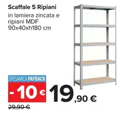 Carrefour Scaffale 5 Ripiani offerta