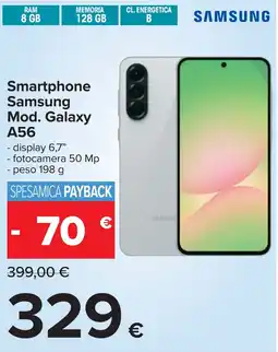 Carrefour Smartphone Samsung Mod. Galaxy A56 offerta