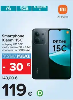 Carrefour Smartphone Xiaomi 15C offerta