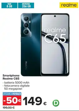 Carrefour Smartphone Realme C65 offerta