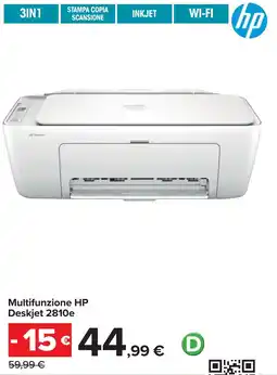 Carrefour Multifunzione HP Deskjet 2810e offerta