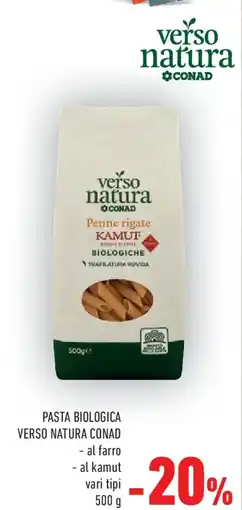 Conad Pasta biologica verso natura CONAD offerta