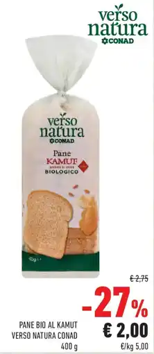 Conad Pane bio al kamut verso natura CONAD offerta