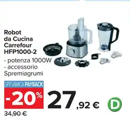 Carrefour Robot da Cucina Carrefour HFP1000-2 offerta