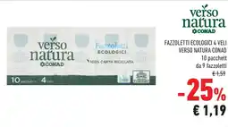 Conad Fazzoletti ecologici 4 veli verso natura CONAD offerta