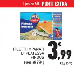 Conad Filetti impanati di platessa FINDUS offerta