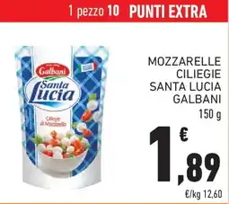 Conad Mozzarelle ciliegie santa lucia GALBANI offerta