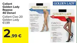 Carrefour Collant Golden Lady Repose 40 Denari offerta