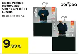 Carrefour Maglia Pompea Intimo Caldo Cotone Girocollo o Lupetto offerta