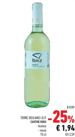 Conad Terre siciliane i.g.p. cantine BIRGI offerta