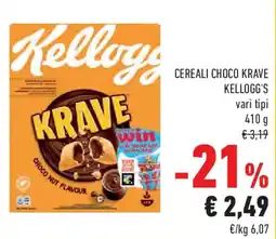 Conad Cereali choco krave KELLOGG'S offerta