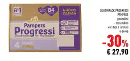 Conad Quadripack progressi PAMPERS offerta