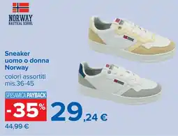Carrefour Sneaker uomo o donna Norway offerta