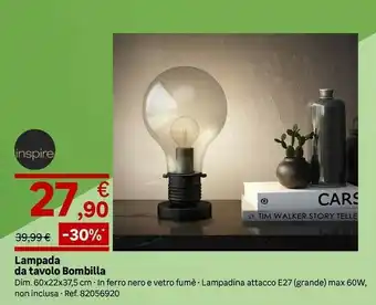 Leroy Merlin Lampada da tavolo bombilla offerta