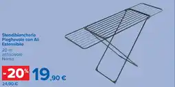 Carrefour Stendibiancheria Pieghevole con Ali Estensibile offerta