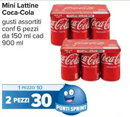 Carrefour Mini Lattine Coca-Cola offerta