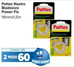 Carrefour Pattex Nastro Biadesivo Power Fix offerta