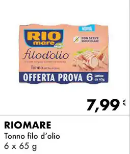 Iper Tosano RIOMARE Tonno filo d'olio offerta
