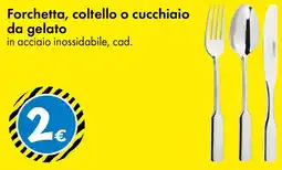 Tedi Forchetta, coltello o cucchiaio da gelato offerta