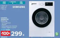 Carrefour Lavatrice WW80CGC Samsung offerta