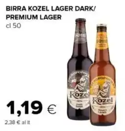 Oasi Birra kozel lager dark/ premium lager offerta