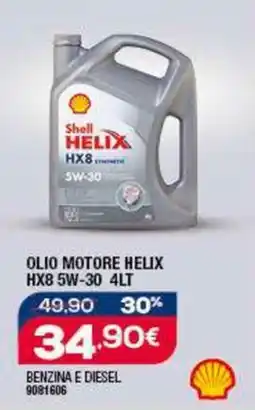 Bricofer Shell OLIO MOTORE HELIX HX8 5W-30 4LT offerta