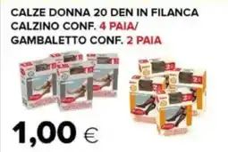 Oasi Calze donna 20 den in filanca offerta