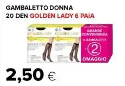 Oasi Gambaletto donna 20 den GOLDEN LADY 6 PAIA offerta