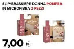 Oasi Slip/brassiere donna pompea in microfibra 2 pezzi offerta