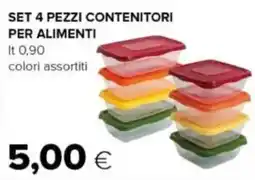 Oasi Set 4 pezzi contenitori per alimenti offerta