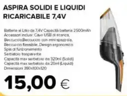 Oasi Aspira solidi e liquidi ricaricabile 7,4V offerta
