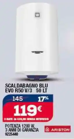 Bricofer SCALDABAGNO BLU EVO R50 V/3 offerta